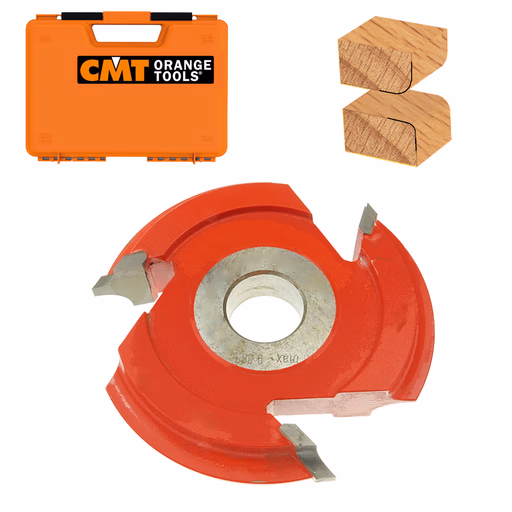 Dubbele holle radiusfrees met gebraseerde plaketten in HW D=160mm B=30mm Hd=55mm