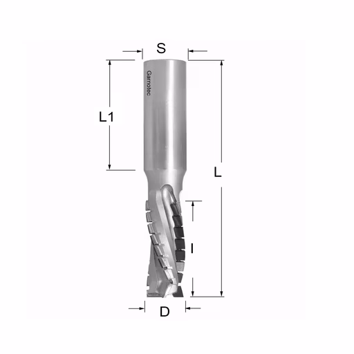 Diamantfrees negatieve PCD Z3+1 Turbo D=18mm L=103mm I=45mm (25+1 PCD)
