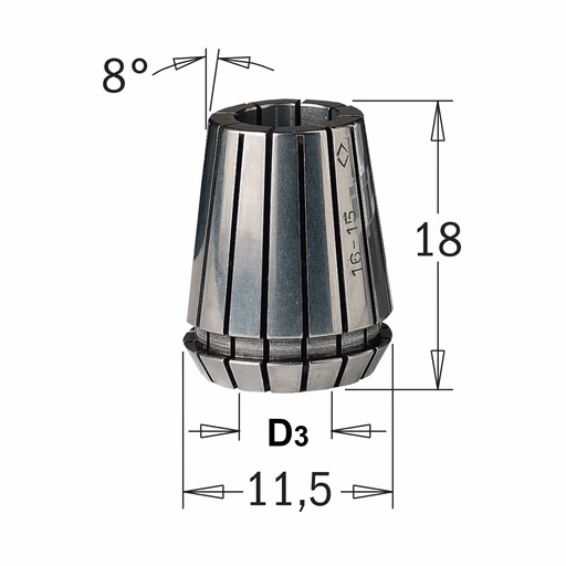 Precisie spantang ER11 · 184.060.11