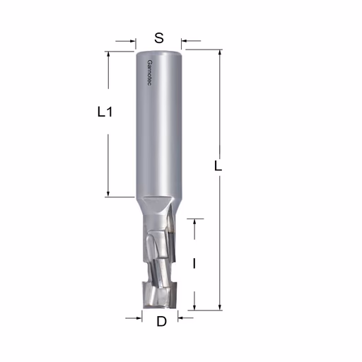 Diamantfrees PCD Z2+2 Nesting D=12mm L=87mm I=25mm (6 PCD+1 HM)
