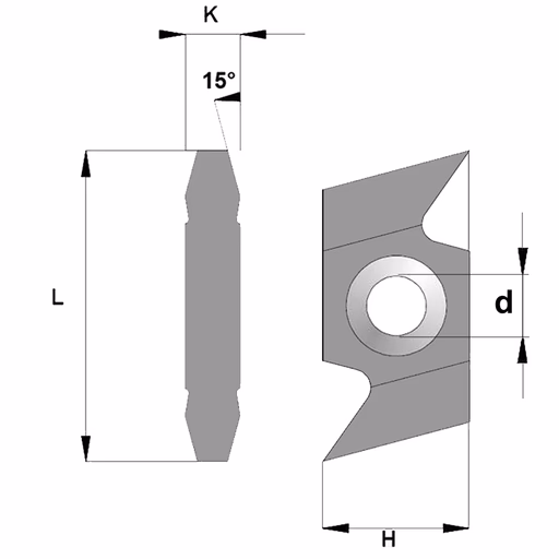 Dubbele groeftand K=4mm · 790.930.A1