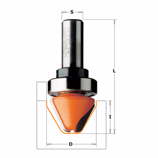 Letterfrees aan 60°, HW D=28mm S=12mm L=63,5mm · 949.502.11B