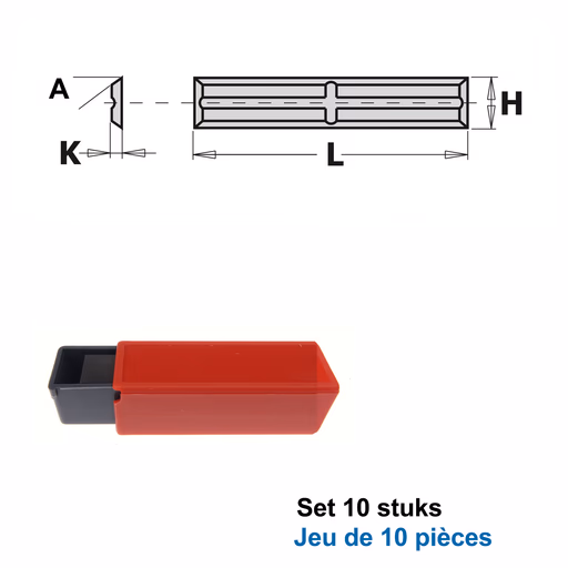 HWM wisselmessen (per 10 st.) L=30mm H=5,5mm · 790.300.01