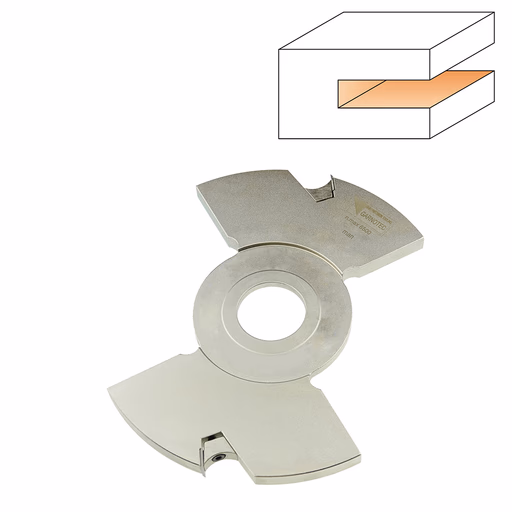 Tussenleg groeffrees D=250mm B=30mm Hd=100mm Z2 · 02106.250.08.30