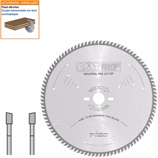 Zaagblad met hardmetalen tanden voor fijne afwerking D=550mm K=4,2mm P=3,2mm Z96