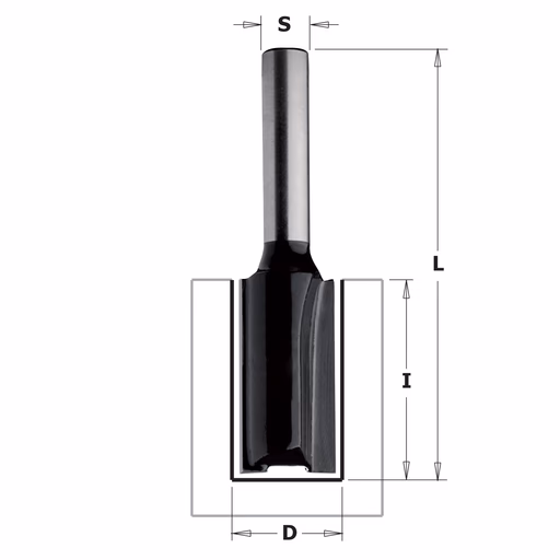 Rechte bovenfrees (contractor) , HW D=8mm L=51mm I=20mm Z2