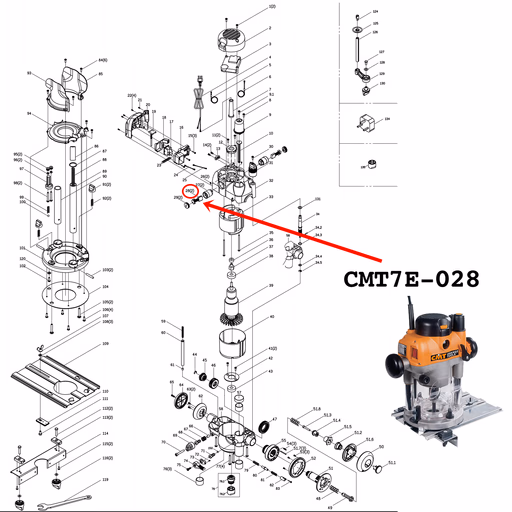 Koolborstels · CMT7E-028