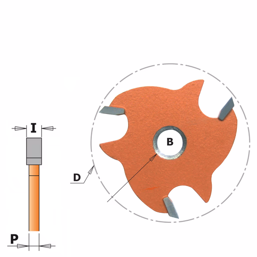 Schijffrees met conische zitting, HW I=4mm P=2,07mm