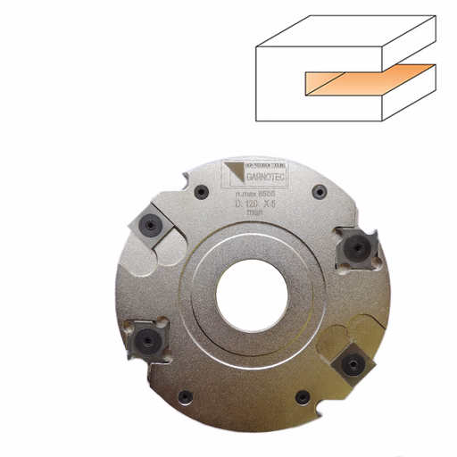 Groeffrees met WPL messen D=120mm B=30mm