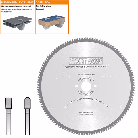 Cirkelzaag voor non-ferro metalen en harde materialen D=500mm K=4,3mm P=3,5mm Z120 · 297.120.20M