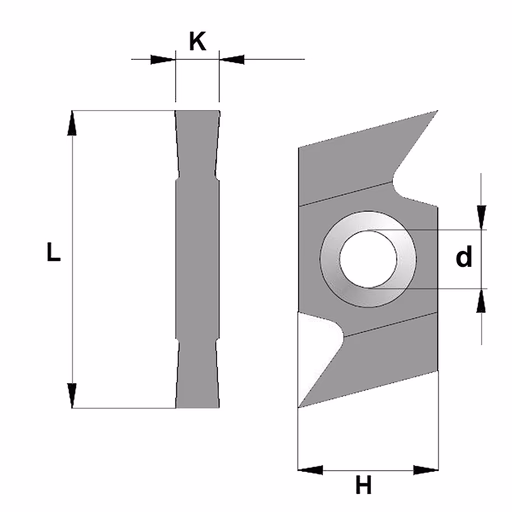 Enkele groeftand L=26mm K=5mm · 790.907.A1