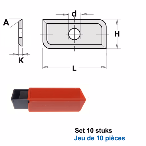 HWM wisselmessen (per 10 st.) L=19,5mm H=12mm R=5mm d=4mm · S790.195.32.RR5