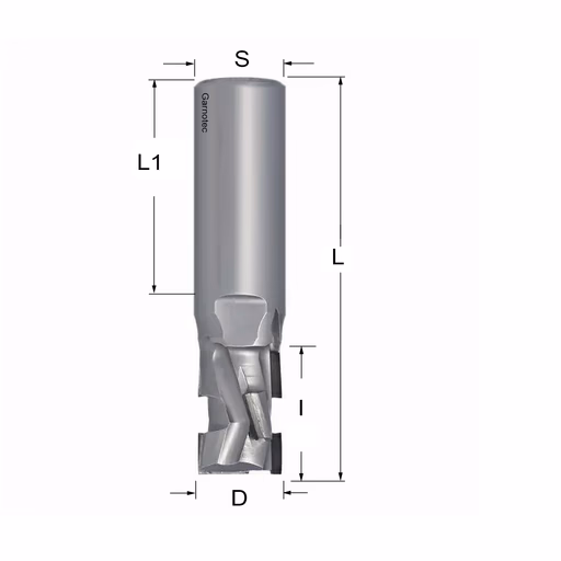Diamantfrees PCD Z2+2 Nesting D=18mm L=84mm I=25mm (6 PCD+1 HM) · 142.180.61