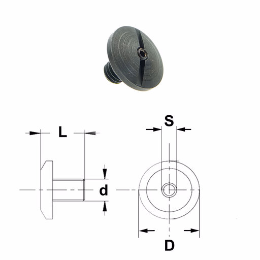 Positioneringsbout D=16mm S=3mm L=11,7mm d=M6