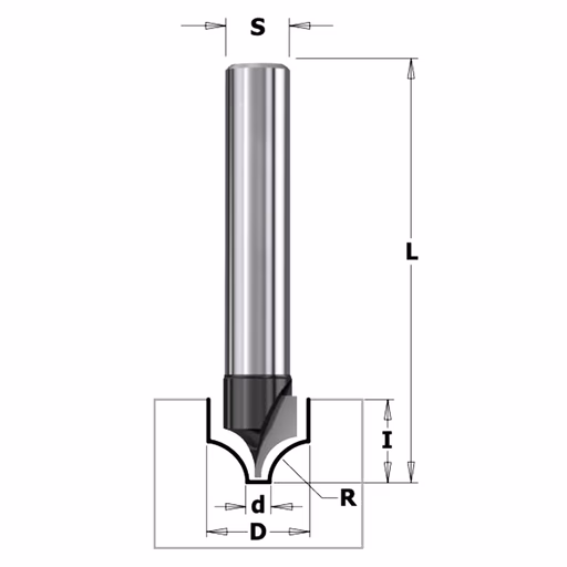 Infrees-afrondfrees (contractor), HW D=10mm S=8mm