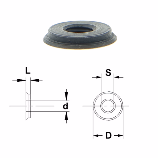 Binnenmoer D=12mm L=1,6mm