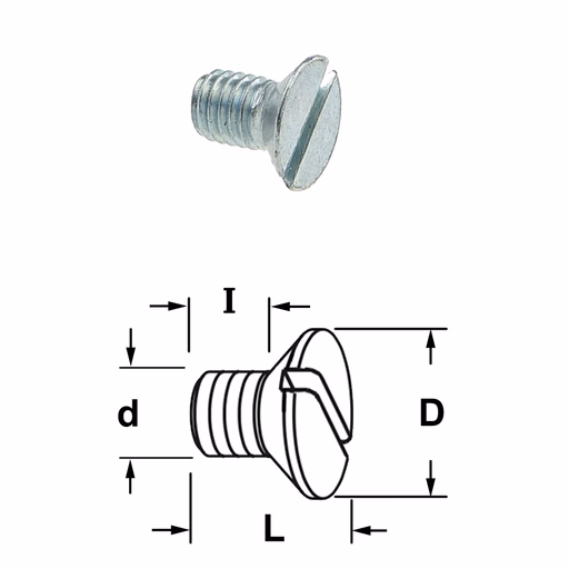 Conische bout voor voorsnijder D=9mm L=8mm