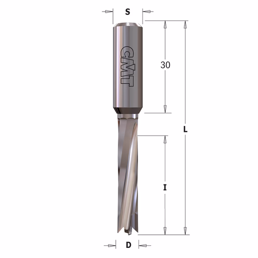Drevelboor, rechts D=7mm L=70mm L1=30mm I=30mm