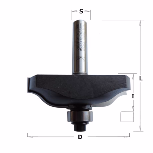 Golvende bossingfrees, HW D=47,6mm S=8mm
