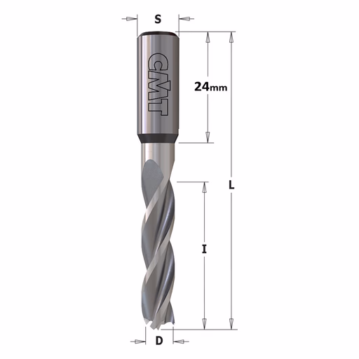 Drevelboor, Rechts D=5mm I=30mm