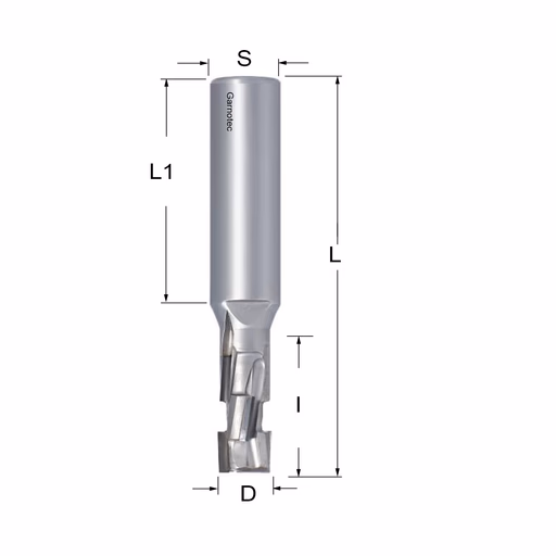 Diamantfrees PCD Z2+2 Nesting D=12mm L=88mm I=25mm (6 PCD+1 HM) · 142.122.62