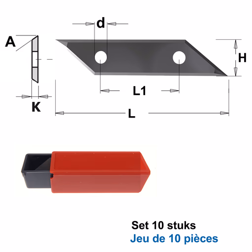 HWM reserve mes (per 10 st.) K=1,5mm Z1