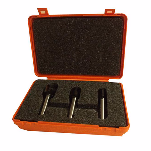 3-delige frezenset in pvc kistje, HW S=8mm L1=1mm