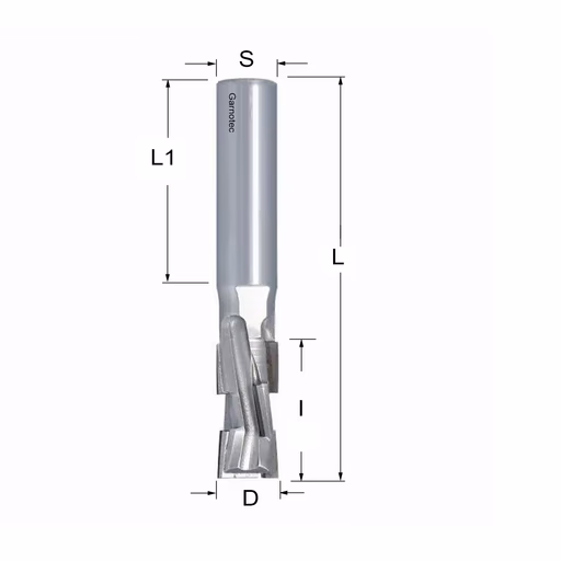 Diamantfrees PCD Z2+2 Nesting D=12mm L=78mm I=25mm (6 PCD+1 HM)