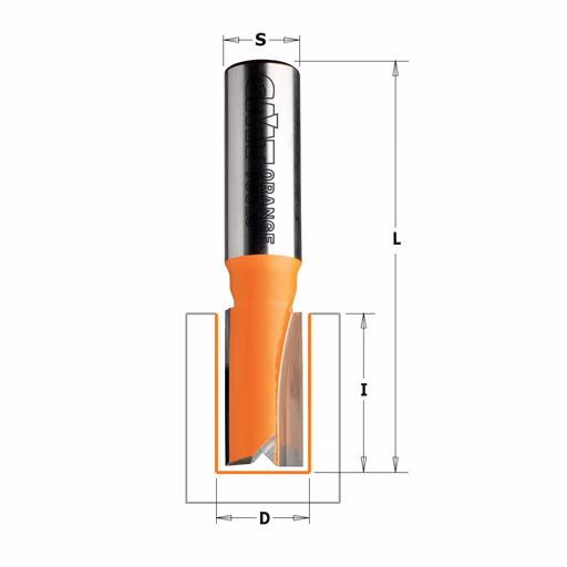 Groeffrees met rechte snijkoppen, HW D=9mm S=8mm L=48mm I=20mm