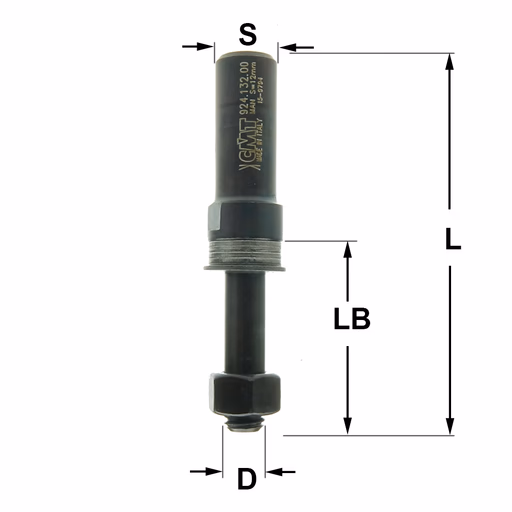 Spindel zonder kogellager S=12mm L=71mm LB=35,5mm