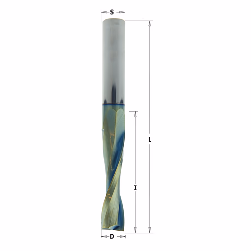 Positieve spiraalfrees, HWM + coating D=12mm S=12mm L=90mm I=42mm · 191.121.41