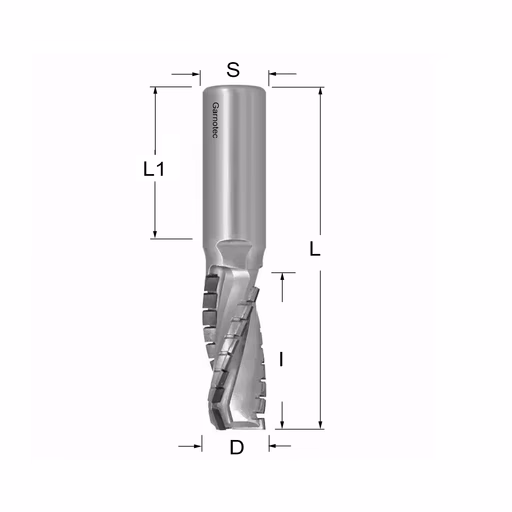 Diamantfrees negatieve PCD Z3+1 Turbo D=20mm L=103mm I=45mm (26+1 PCD)