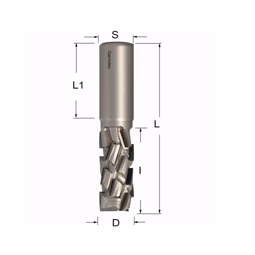 Diamantfrees positieve PCD Z3+3 Nesting FAST D=16mm L=95mm I=35mm Z2+2 (17+1 PCD)