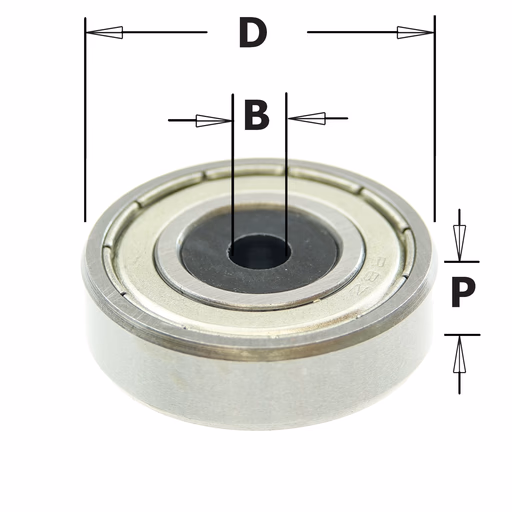 Standaard kogellager D=28,5mm B=4,76mm P=8,4mm