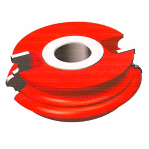 Profielfrees gebraseerde plaketten in HW D=140mm B=30mm Hd=45mm Z2