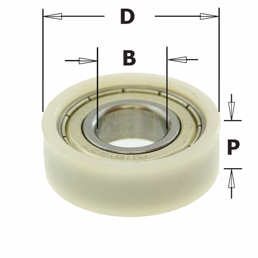 Standaard kogellager D=31,7mm B=12,7mm P=8mm