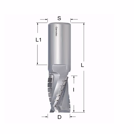 Diamantfrees negatieve PCD Z3+1 Turbo D=25mm L=102mm I=35mm (20+1 PCD)