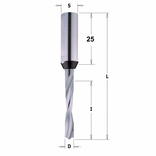 Drevelboor, rechts D=10mm L=70mm L1=30mm I=35mm · 311.100.21