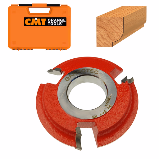 Holle HW-afrondfrees met gesoldeerde snijplaten D=140mm Hd=35mm R=7,5mm Z3