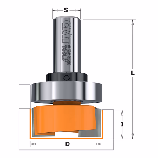 Sponning- en kantenfrees , HW D=19mm L=54mm I=19mm · 701.190.11B