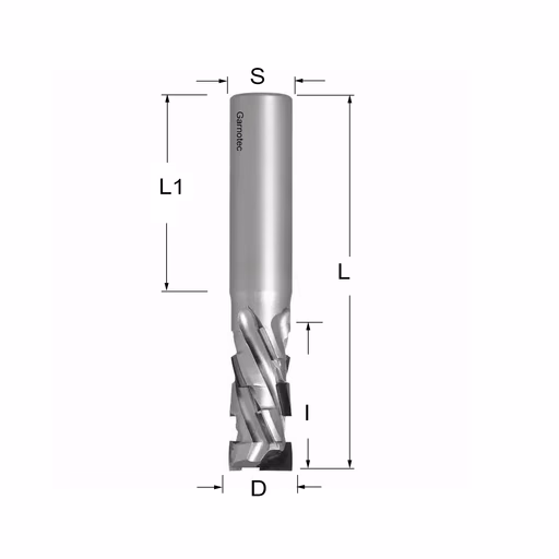 Diamantfrees negatieve PCD Z2+2 Nesting FAST D=16mm L=91mm I=35mm (17+1 PCD)