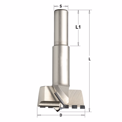 Cilinderkopboor D=35, rechts S=10mm L=57,5mm L1=26mm · 317.350.61
