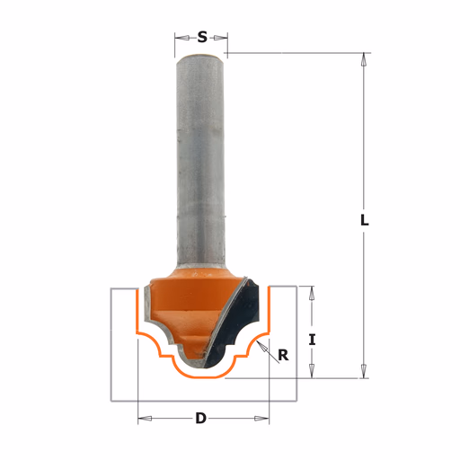Profielfrees, HW D=19mm L=53mm I=12mm