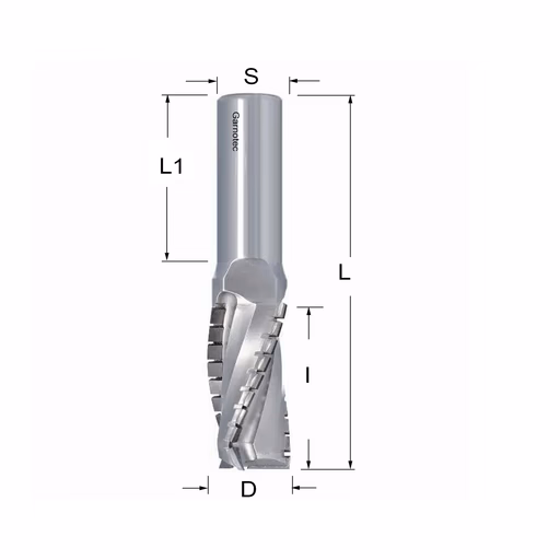 Diamantfrees negatieve PCD Z3+1 Turbo D=25mm L=112mm I=45mm (26+1 PCD)