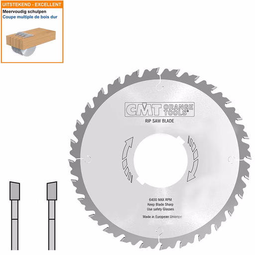 Schulp-en meerbladzaag met hardmetalen tanden D=350mm B=70mm K=3,5mm P=2,5mm