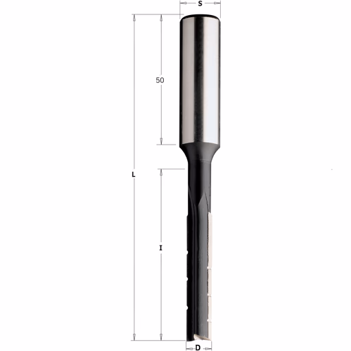 Langgatboor, links D=10mm S=13mm L=125mm I=70mm