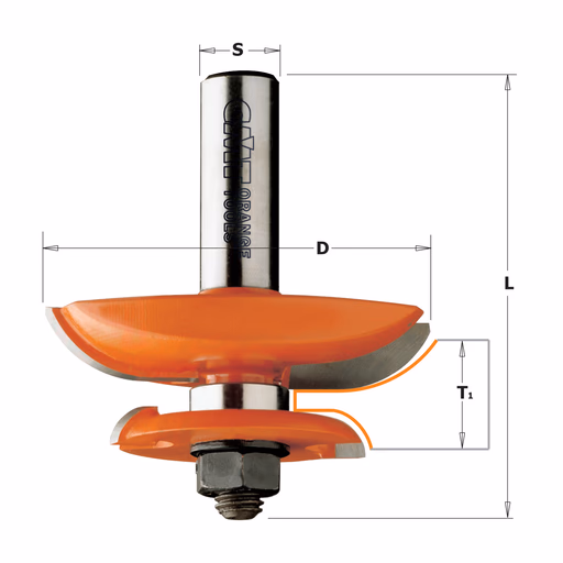 Horizontale bossingfrees met ondersnijmes, HW D=89mm L=78mm I=28,6mm · 990.527.11