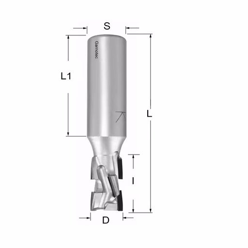 Diamantfrees PCD Z2+2 Nesting D=16mm L=86mm I=25mm (6 PCD+1 HM) · 142.161.61