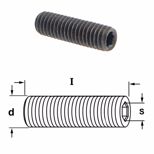 Inbusbout I=25mm d=M6