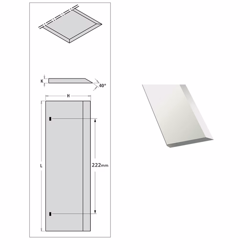 Schaafmes 18% 310x30x3 · 792.310.30.ROJEK